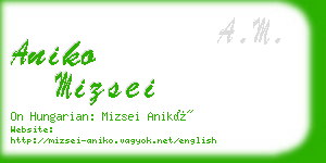 aniko mizsei business card